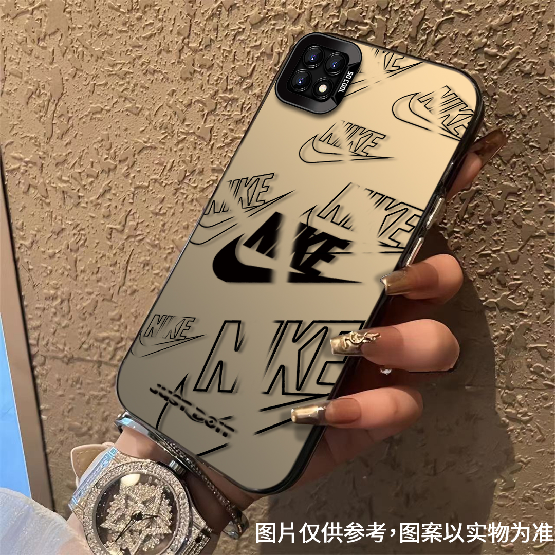 适用于【OPPO】A72经典简约黑勾时尚潮牌全包防摔手机壳
