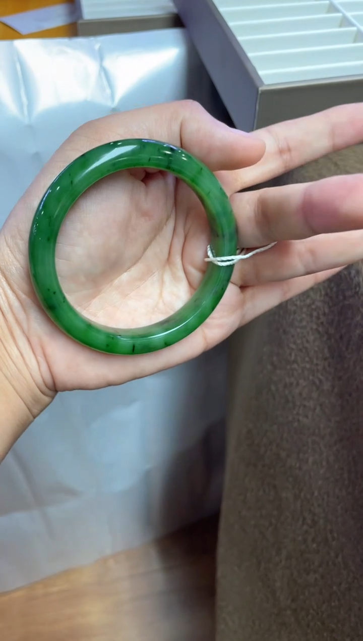 【闪购商品】和田玉（碧玉）手镯未镶嵌俄罗斯碧玉