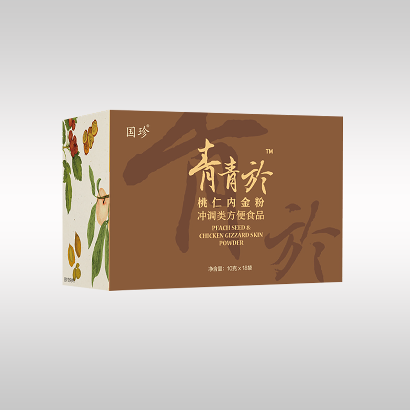 国珍青青於桃仁内金粉冲调类方便食品 10克×18袋 体质粉