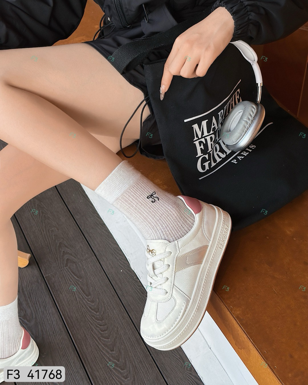 F3正品保证薄底真皮板鞋41768