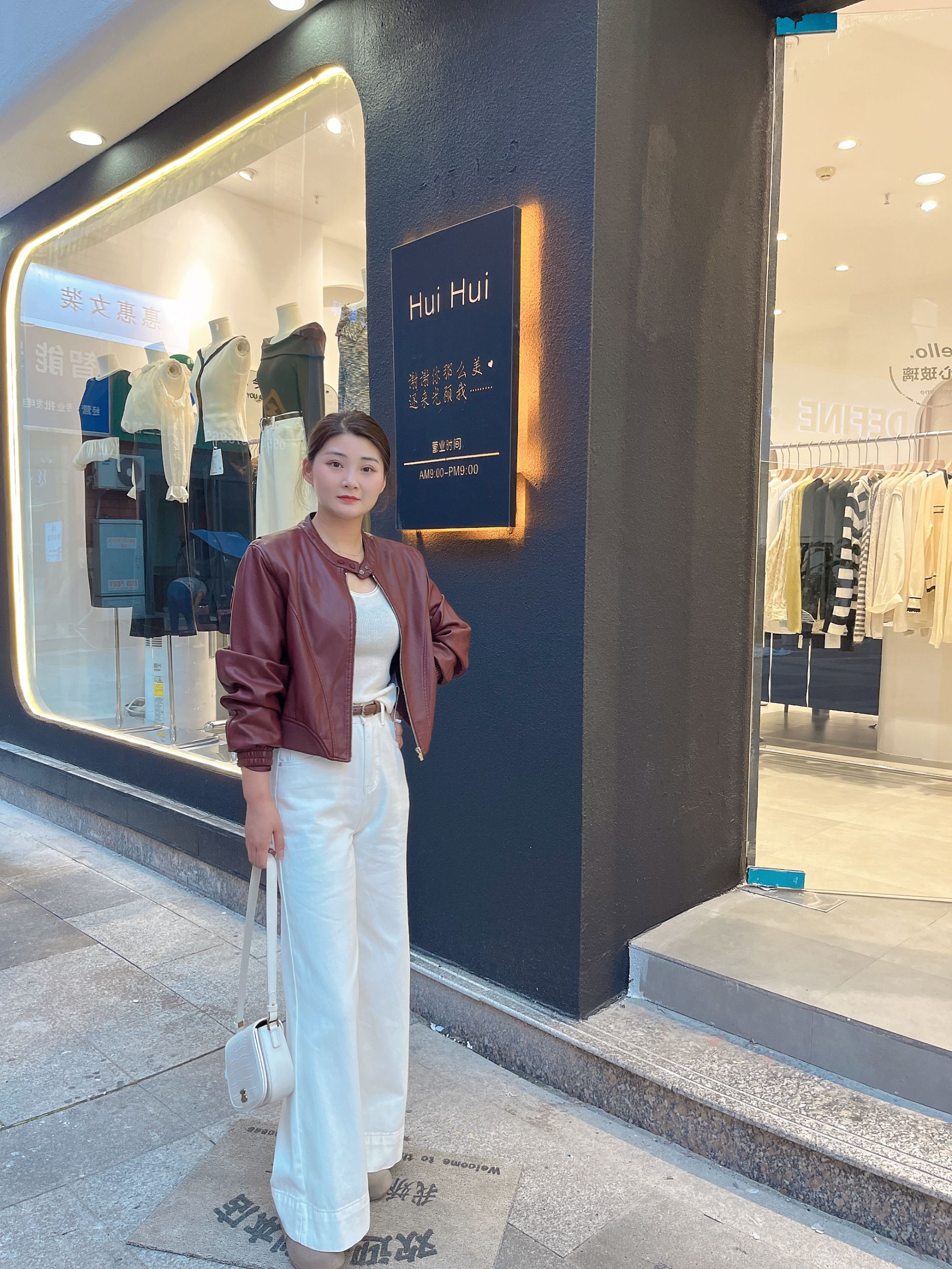 韩货2024新款短款夹克长袖早秋上衣机车服复古 Pu皮外套女潮