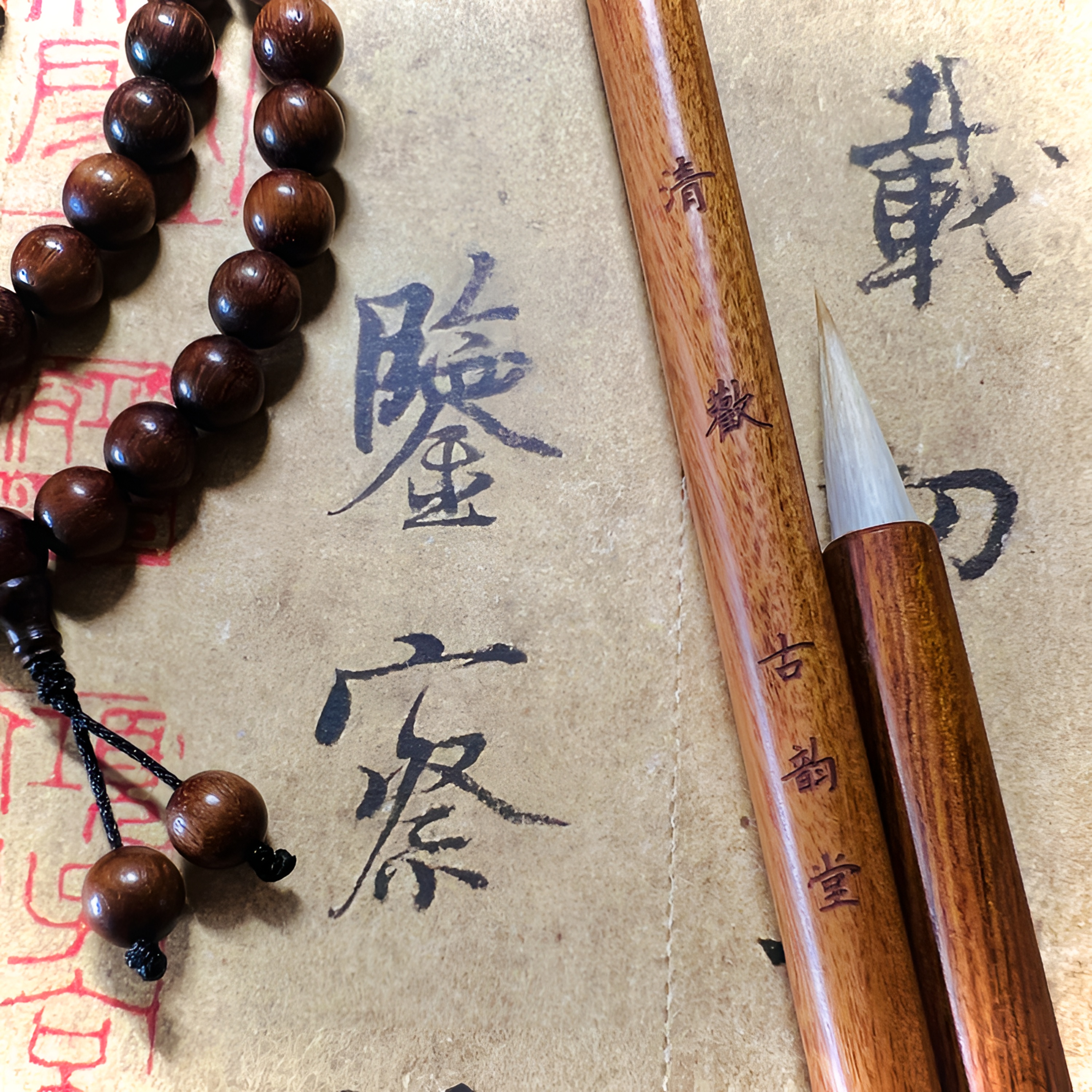 《老师监制 •清欢》小行书兼毫毛笔 紫狼羊兼毫出峰2.4 聚锋好