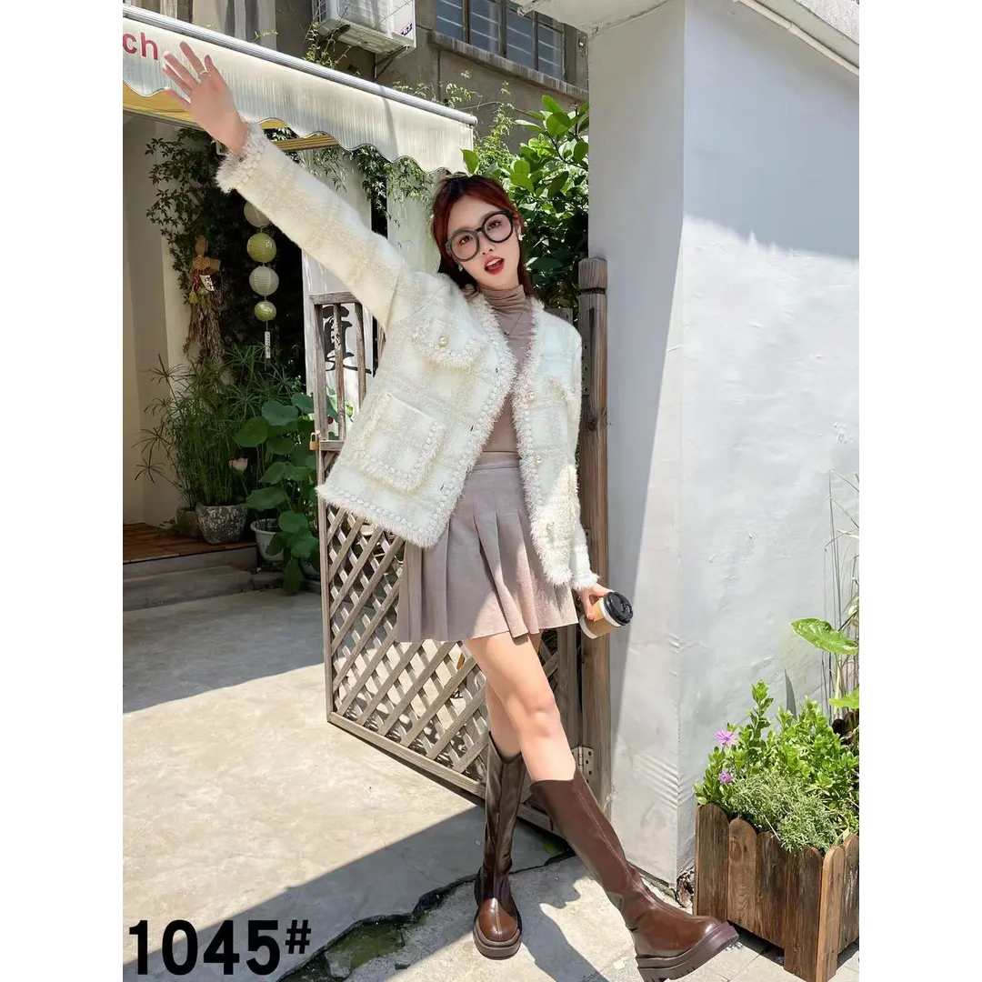 【张哥精选】新款气质时尚轻奢女装小香风外套-1045 