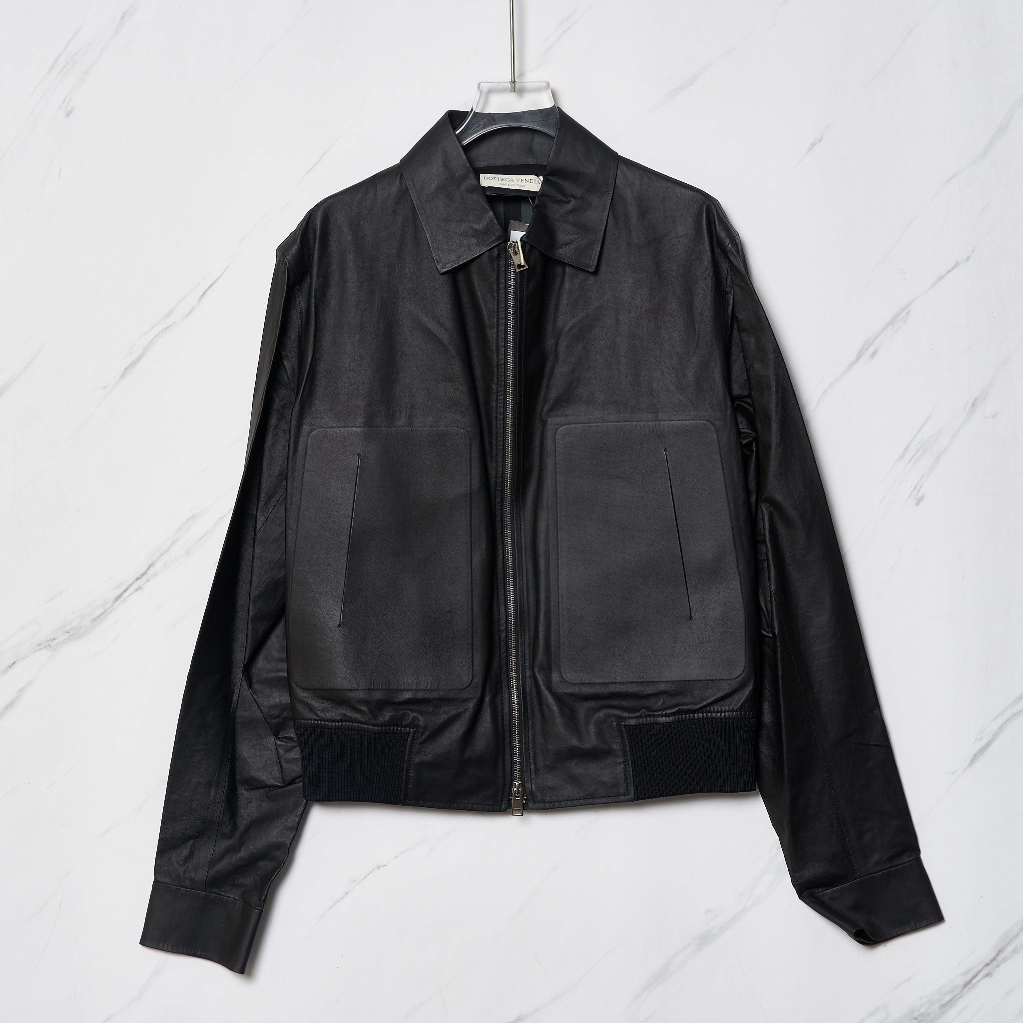 全新未使用 BOTTEGA VENETA/葆蝶家 男士经典皮衣夹克/BVBU00665
