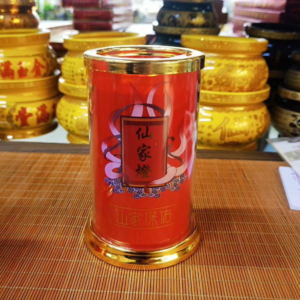 家用佛堂寺庙供佛观音招财神斗烛三D防风玻璃无烟酥油灯三天