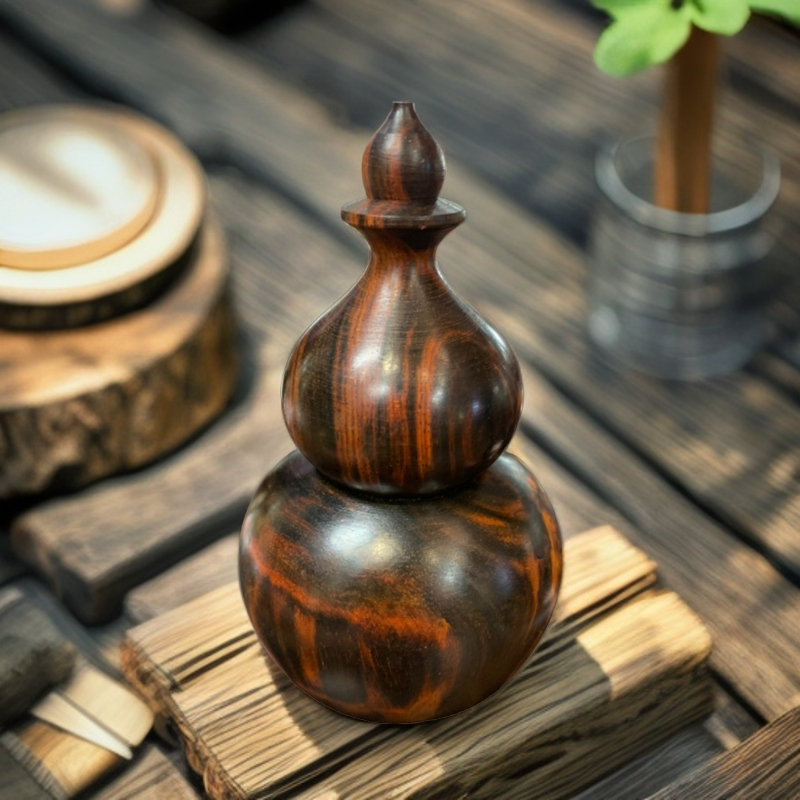 SZ大号葫芦牙签筒，高13直径7口径3，原木原料原色（香味十足）