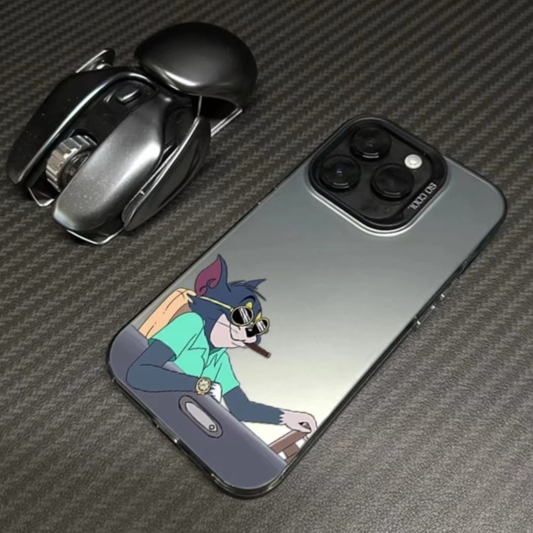 汤姆猫苹果14pro手机壳iphone13/15promax高级感12/11网红xs/xr套