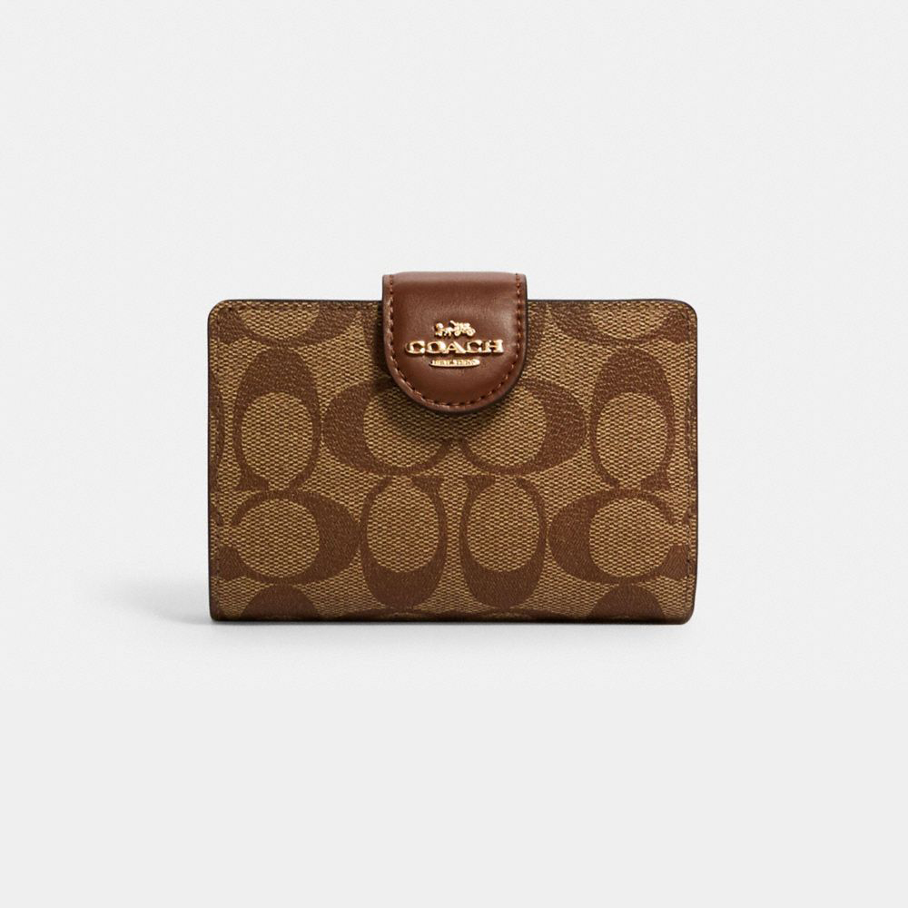 COACH/蔻驰女士经典印花拉链短款钱包 C0082 香港直发