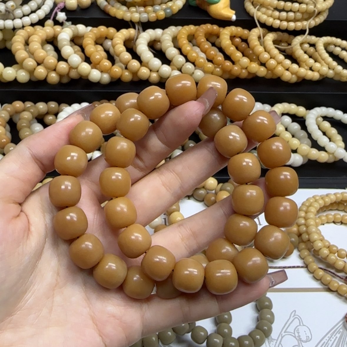 【闪购商品】菩提根/象牙果手串12*13全品8-10年