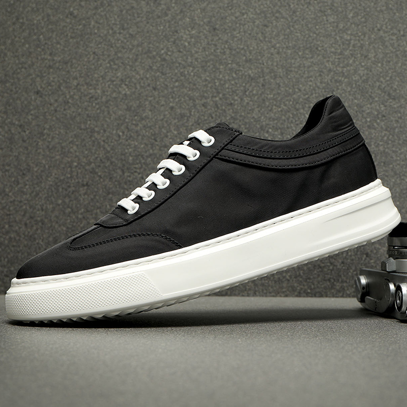 男鞋夏季2024新款帆布鞋潮流百搭休闲鞋软底一脚蹬黑色低帮男板鞋