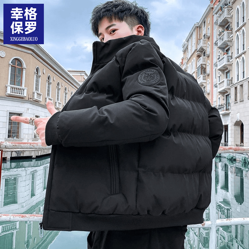 幸格保罗棉衣男士冬季宽松百搭棉服加厚保暖棉袄立领休闲男装外套