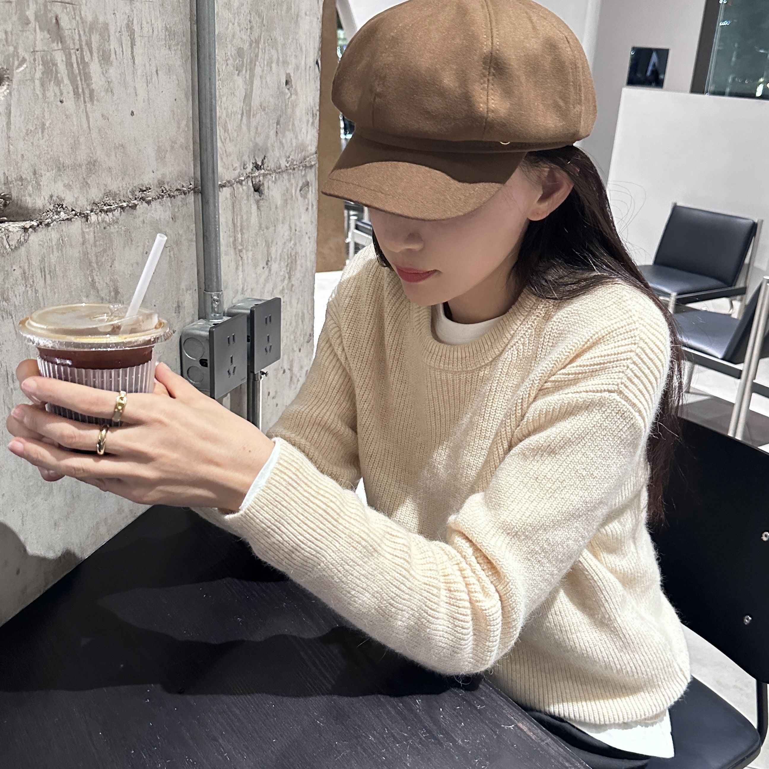 LL直播扣号连衣裙上衣设计感学院风百搭