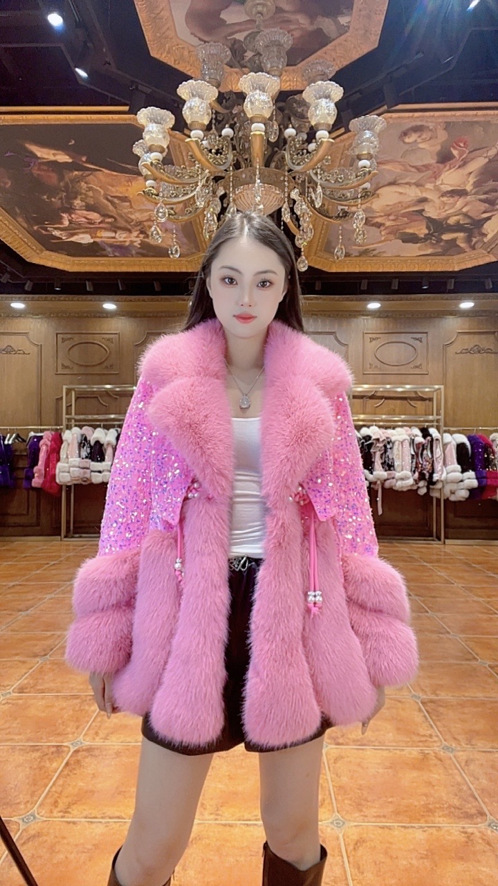 【怦然心动】上新轻奢时尚百搭毛毛外套2660125