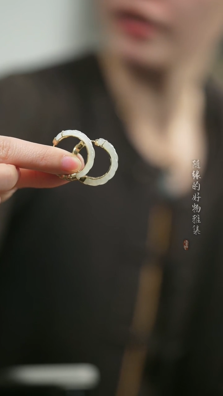 【闪购商品】和田玉耳饰未镶嵌和田玉耳饰