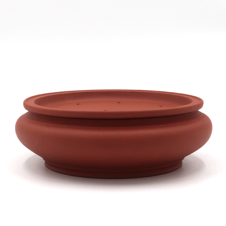 【枞罐系列】三孔茶船八寸·朱泥茶船·慕古匠师纯手工