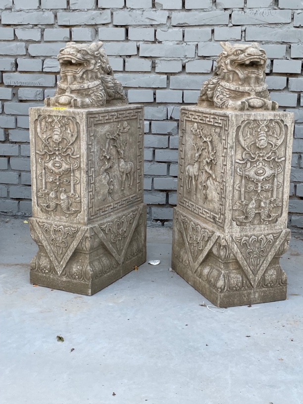 抱鼓门墩，包邮不卸车不入院