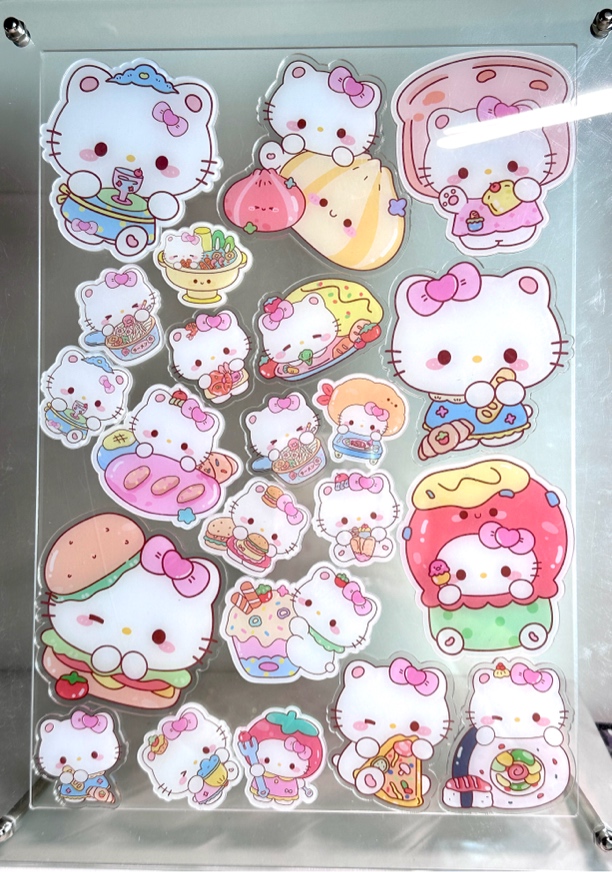 （自选补差链接）富贵手绘DIY亚克力手工钥匙扣pp夹冰箱贴胸针配件