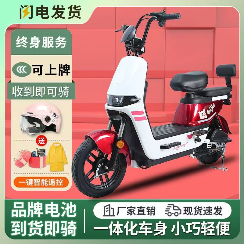 国标电动车成人电瓶车电动自行车锂电池48V可上牌男女两轮代步车