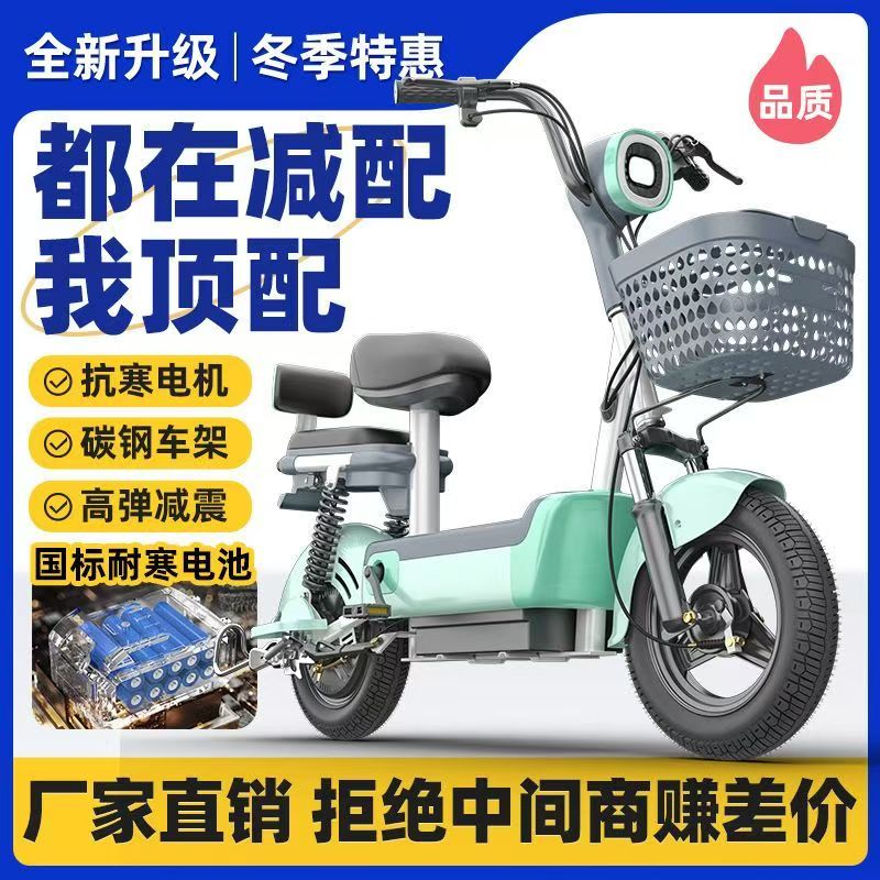 新国标电动车48V电动自行车成人大学生电瓶车锂电池代步车