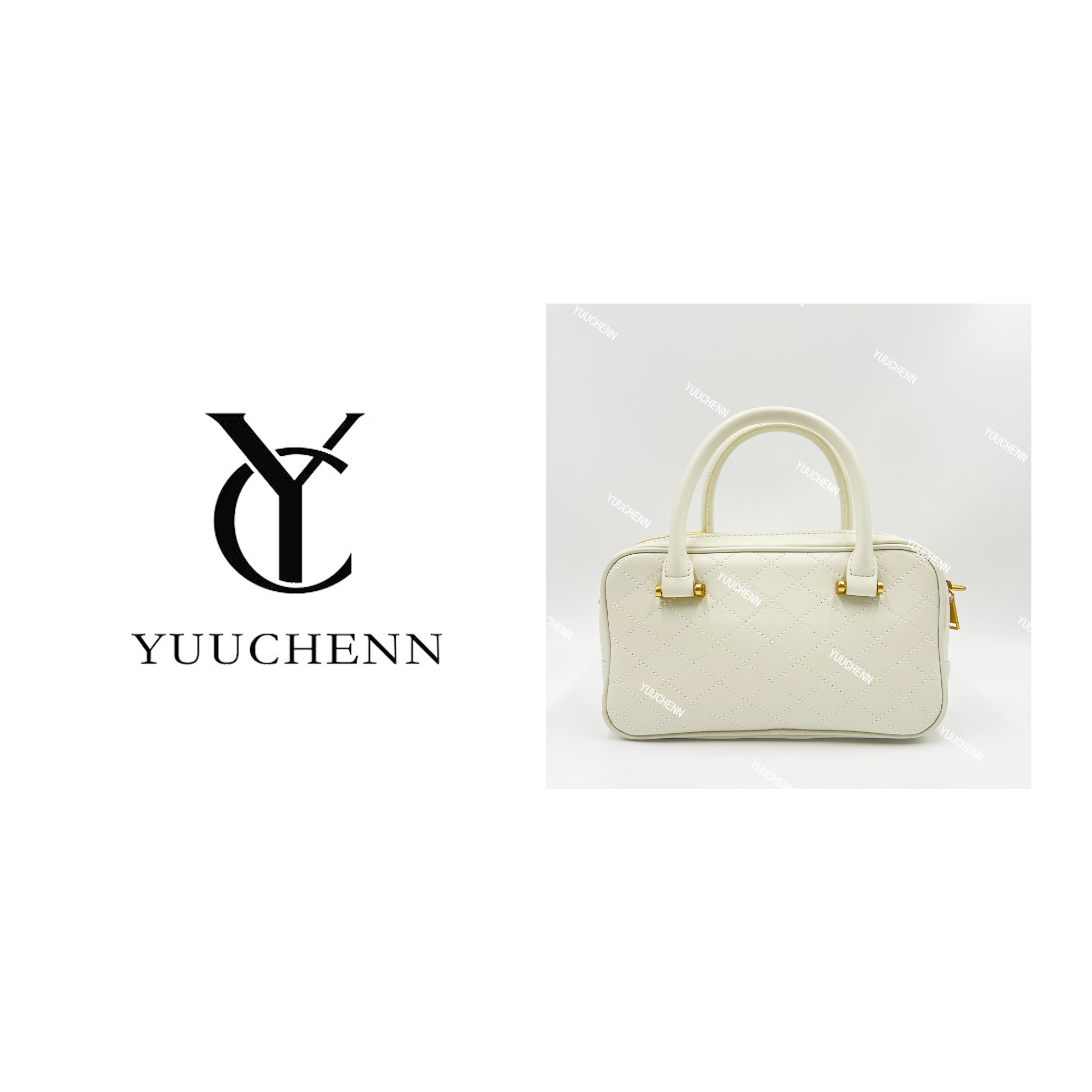 YUUCHENN/21cm原创设计高定真皮包 HH2837