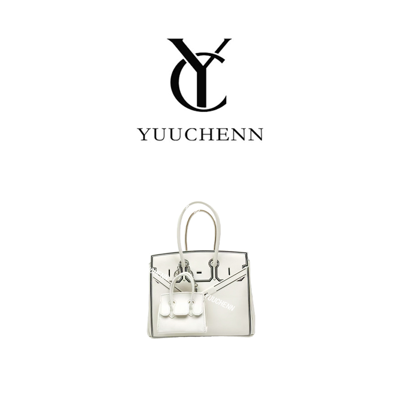 YUUCHENN“中古铂金”25cm原创设计高定真皮包 HH1189