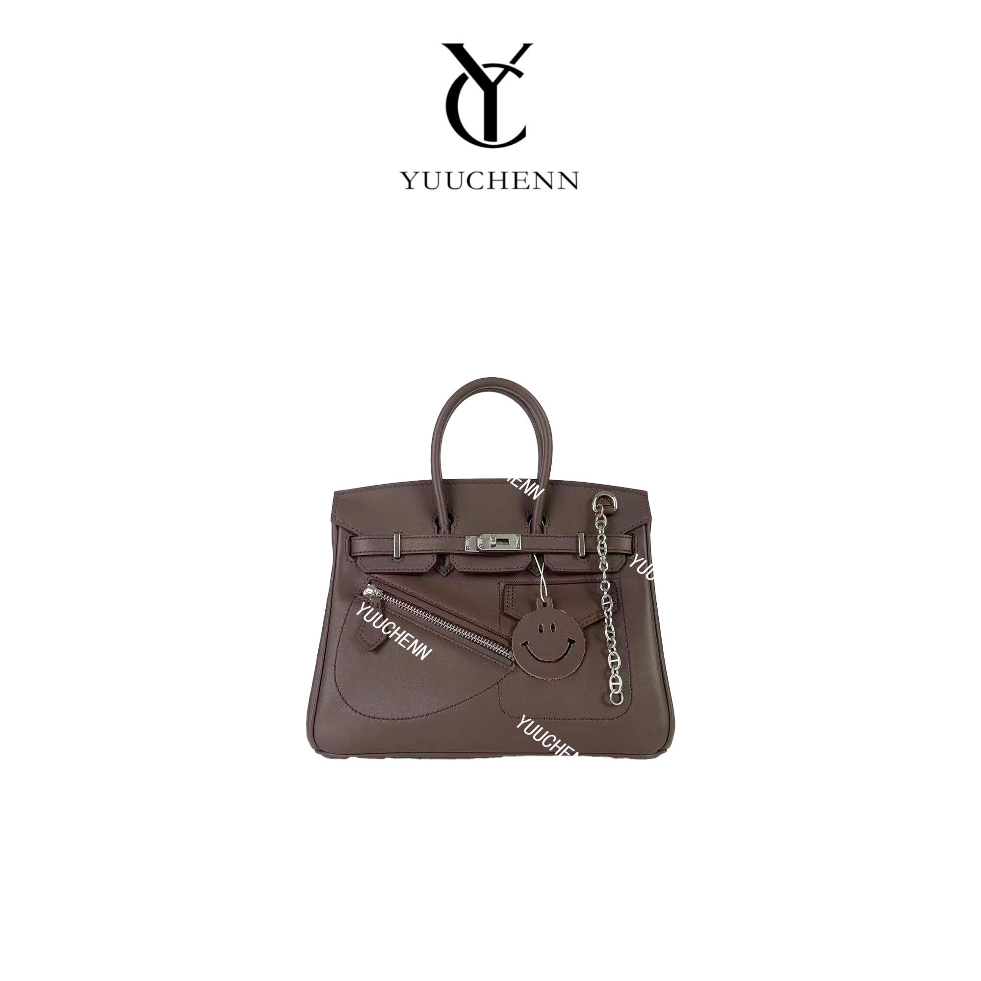 YUUCHENN“中古铂金”25cm原创设计高定真皮包 HH587