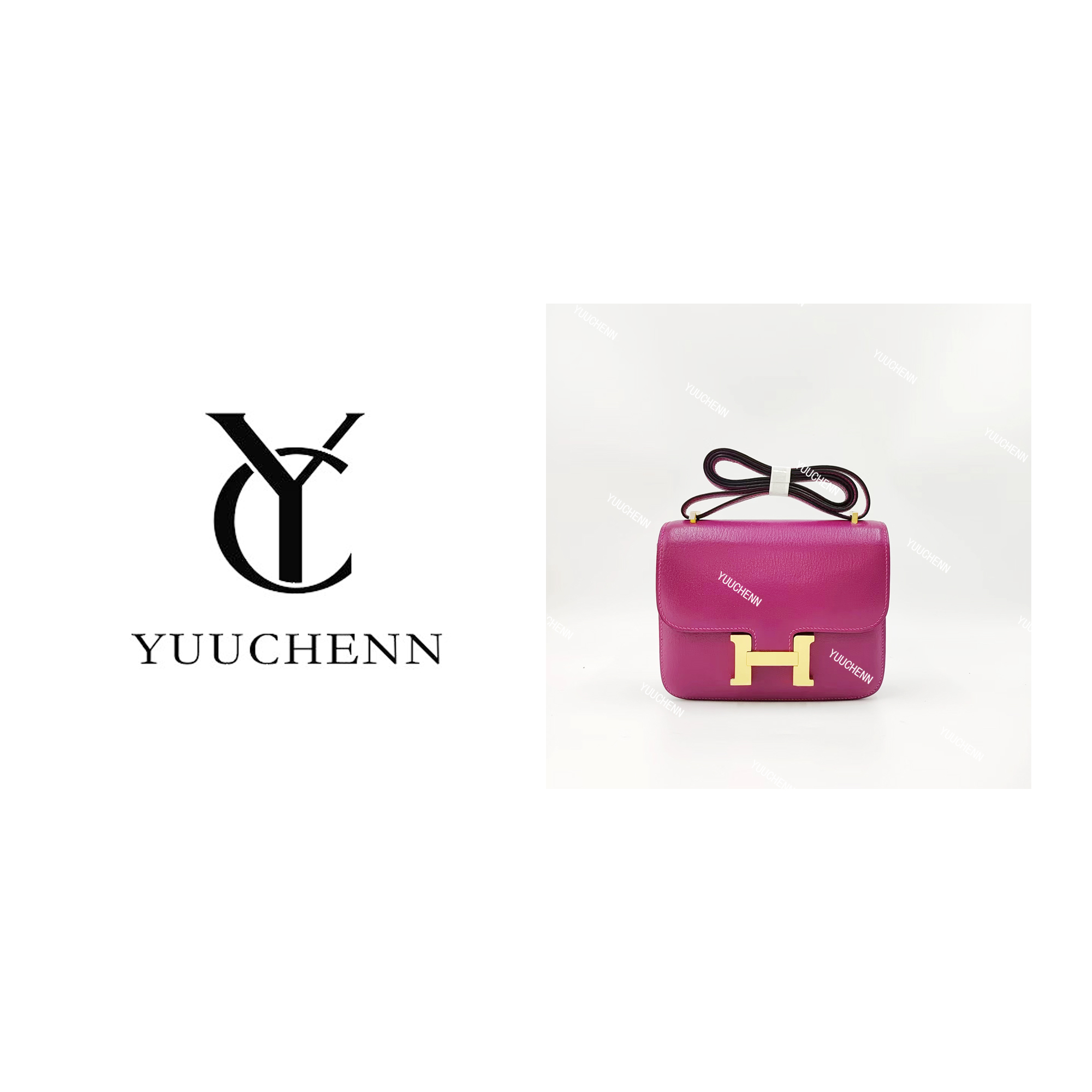 YUUCHENN【手工定制】“中古康康”19cm原创设计高定真皮包 HH2649