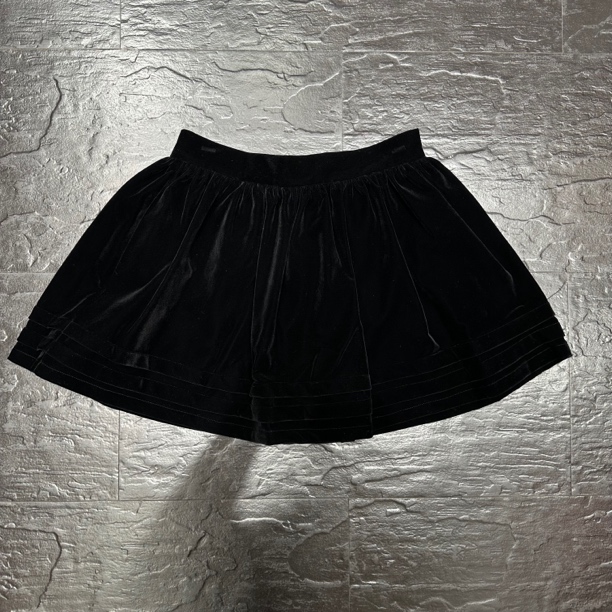 简约百搭丝绒半身裙