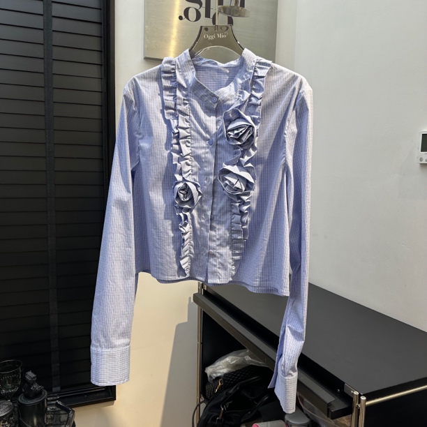 法式洋气花朵衬衫