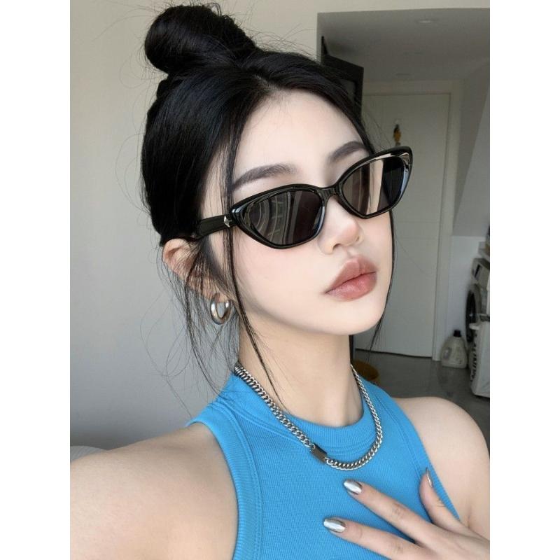 2023新gm猫眼墨镜简约高级质感方圆脸显瘦气质欧美遮阳太阳镜