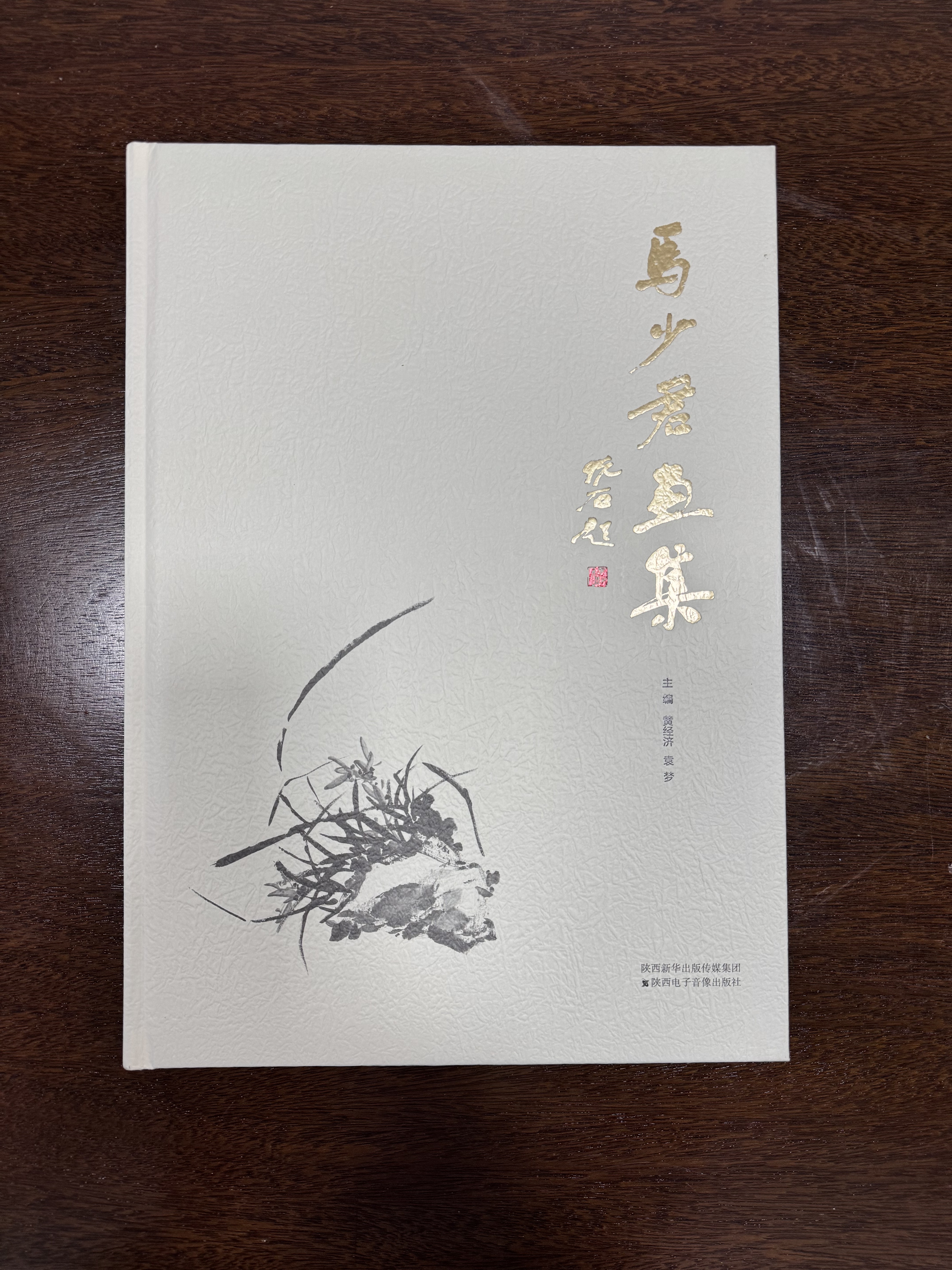 《马少君画集》精装大八开里面收录了梅兰竹菊及苍松作品二百多幅