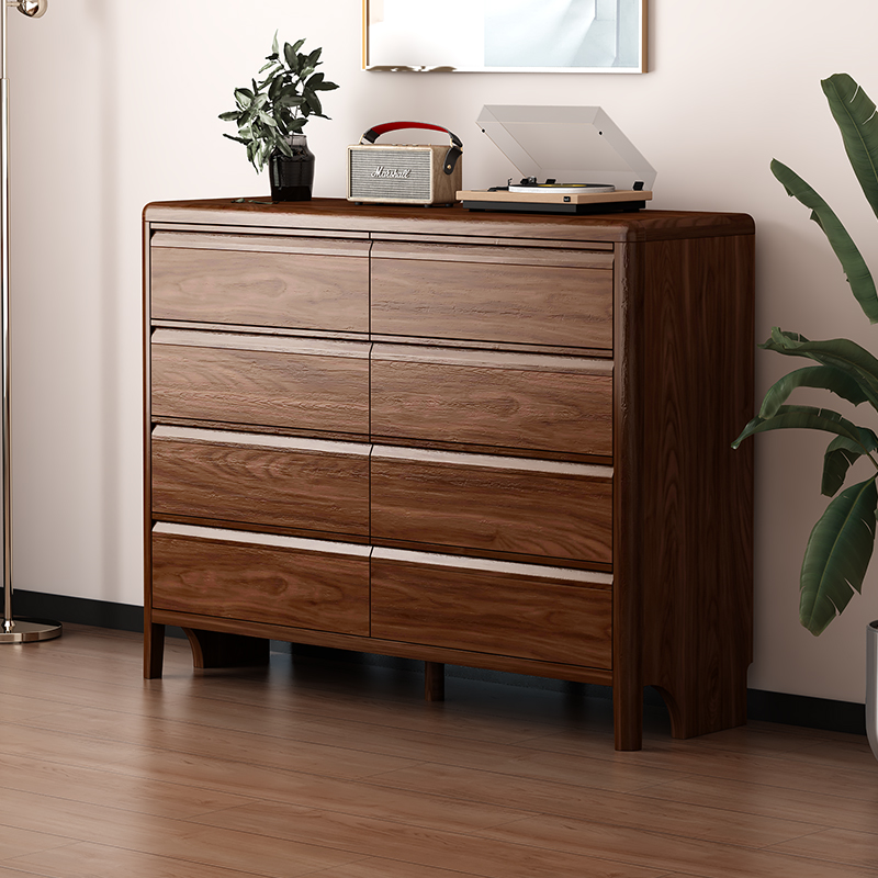 新中式全实木斗柜我是抽屉置物柜储物收纳柜五六八抽床尾柜沙发柜