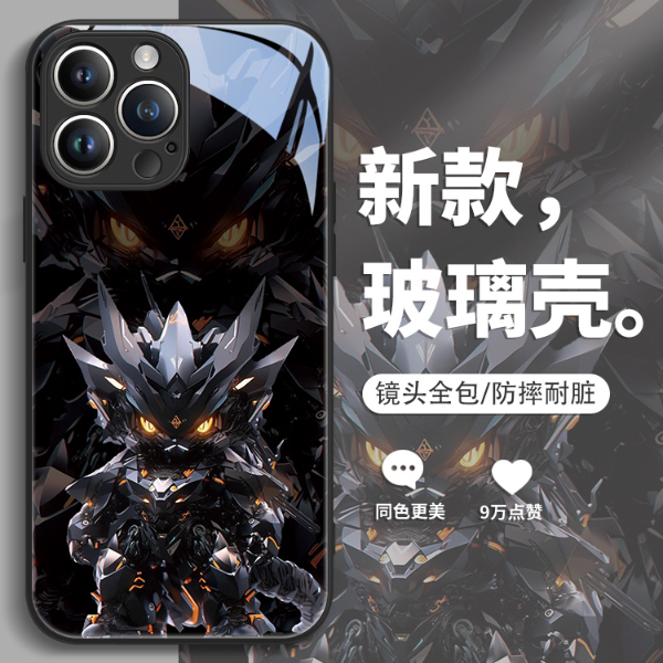 适用于苹果/华为/小米/OPPO/VIVO网红个性高级感机甲龙男生手机壳