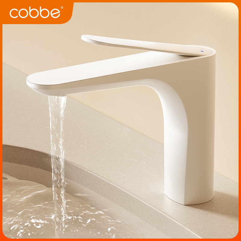 卡贝全铜无痕面盆龙头卫生间冷热双控旋转洗手池洗脸盆家用水龙头