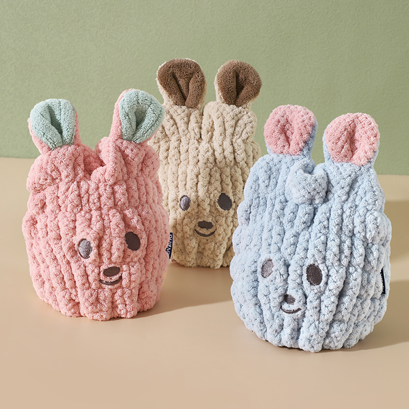 儿童干发帽可爱女童男童吸水干发巾