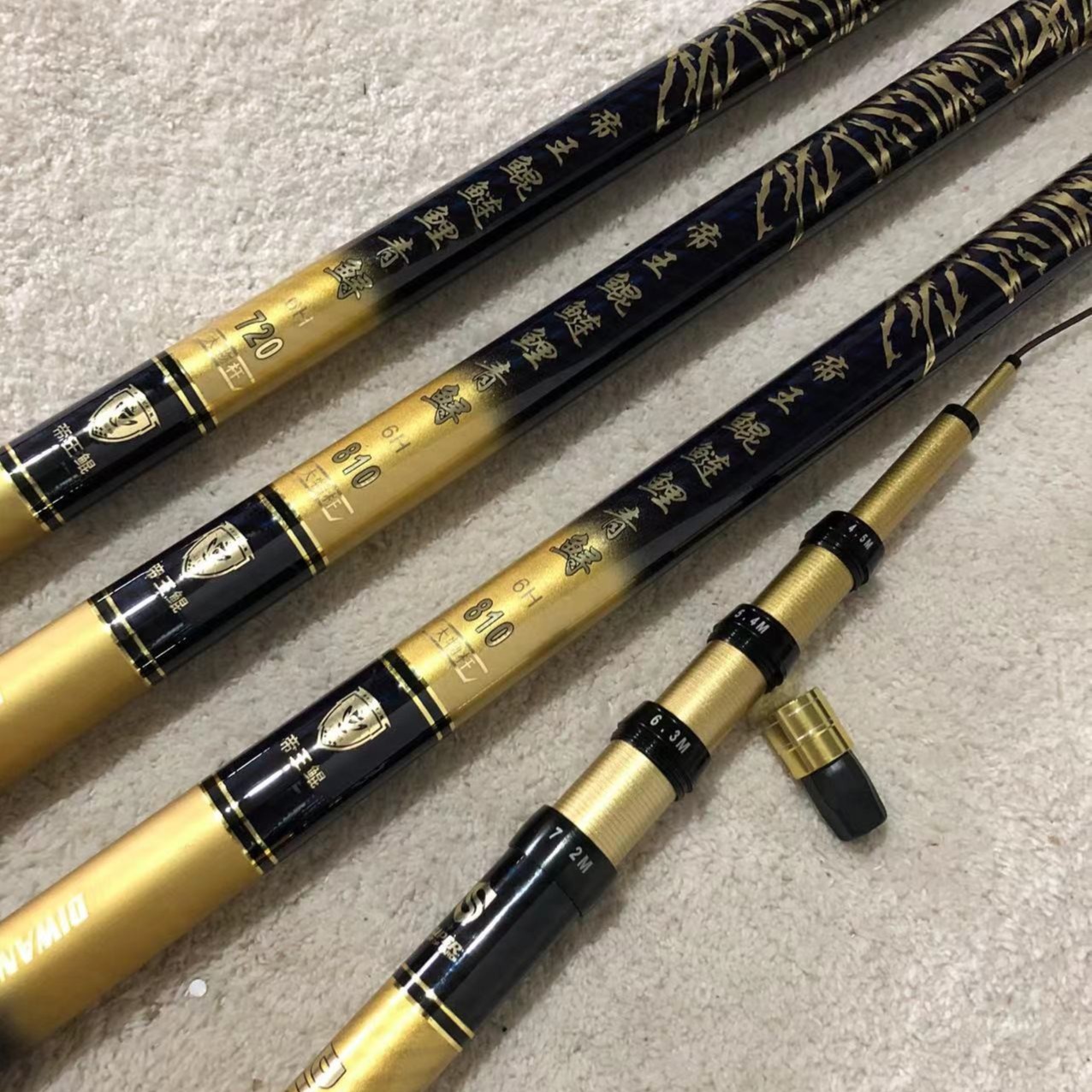 快银帝王鲲碳素台钓竿轻硬19调6H定位大物黑坑钓鱼竿手杆渔具手竿