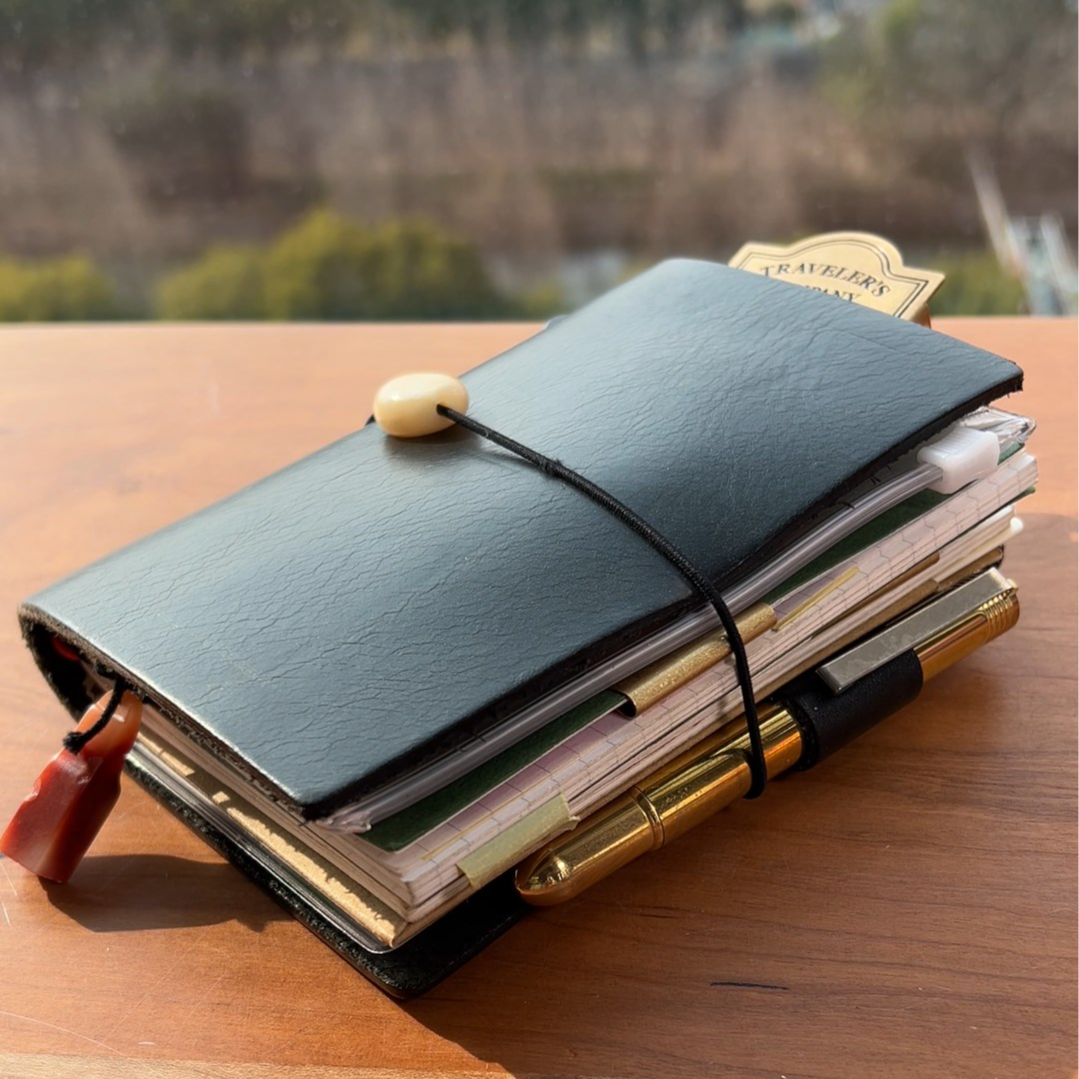 midori TN 手帐本 旅行者真皮手帐本笔记本