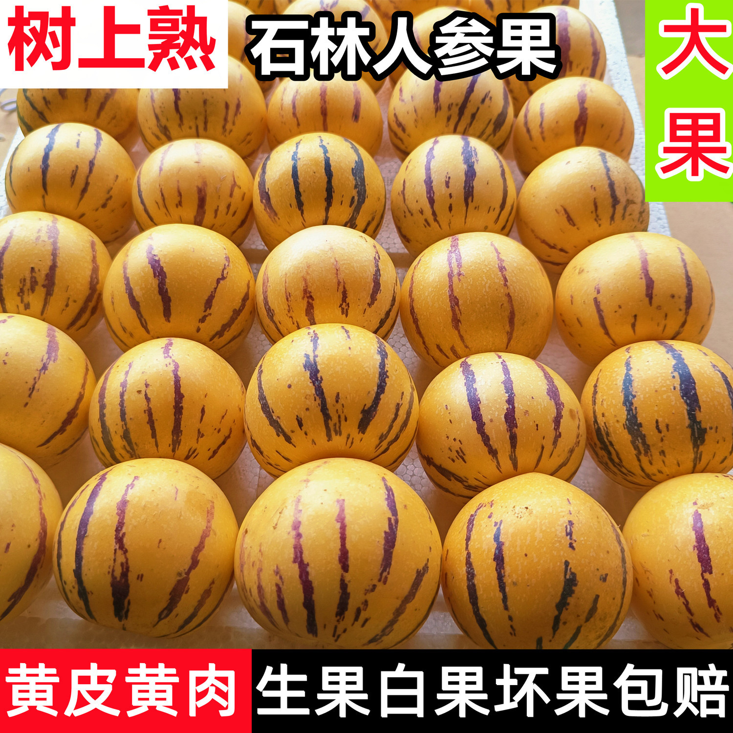 现摘现发云南石林人参果精品大果人生果水果当季黄肉5斤9斤包邮甜
