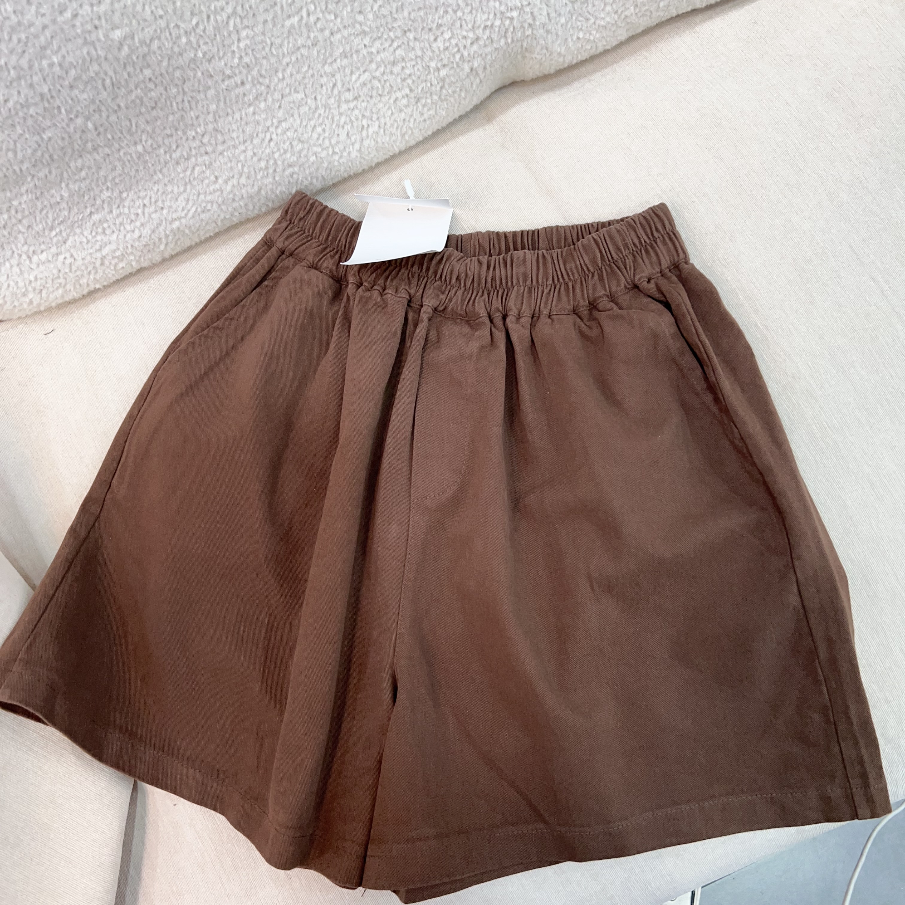 韩系秋冬四分磨毛短裤