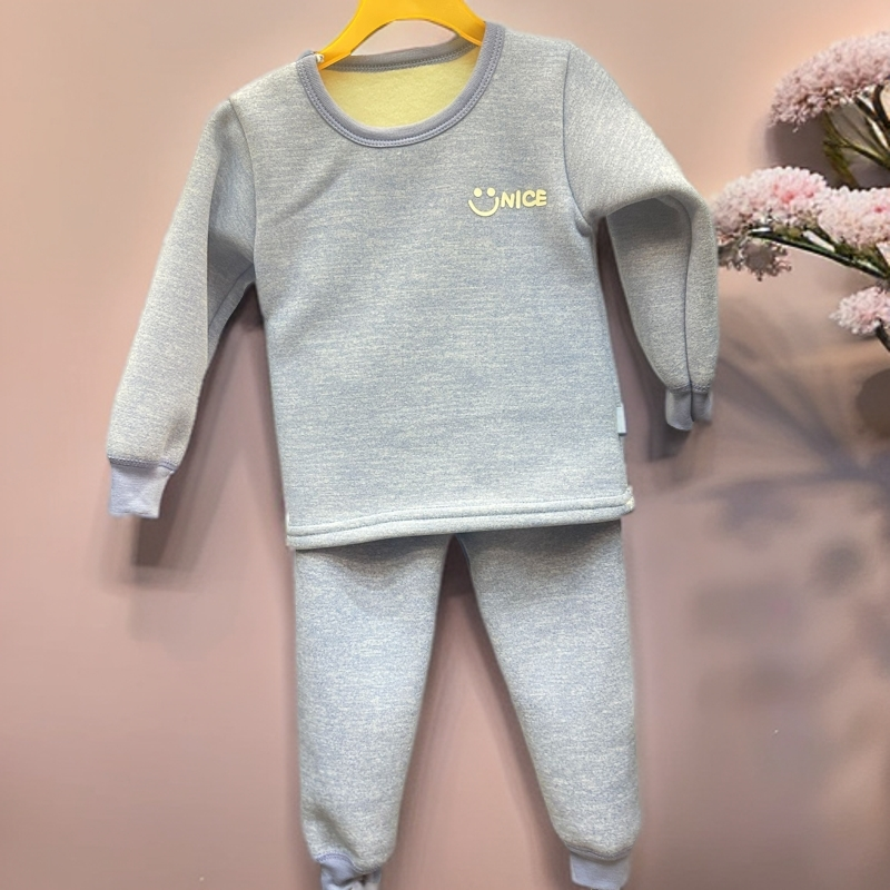 冬季保暖衣儿童加绒加厚保暖套宝宝