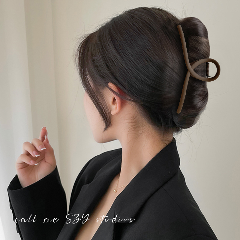 大号抓夹女发卡网红2024年新款鲨鱼夹后脑勺盘发发夹头发夹子头饰