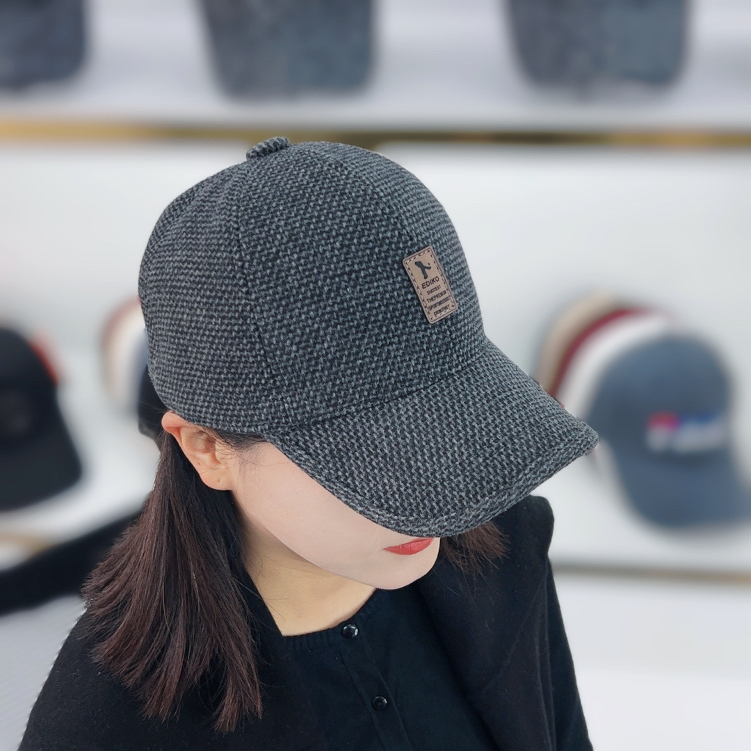 冬季帽子防寒保暖加绒加厚防风护耳帽休闲时尚男女中老年帽棒球帽