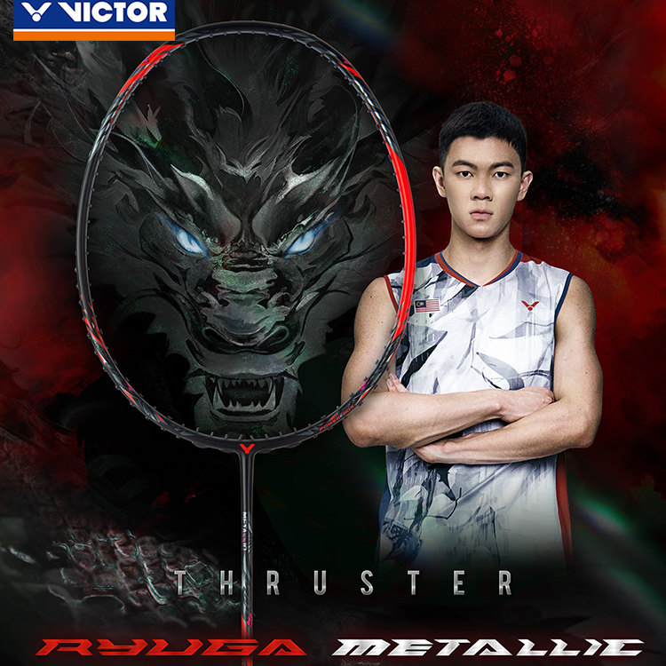 正品VICTOR胜利进攻羽毛球拍龙牙威克多专业级羽毛球装备METALLIC