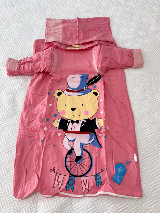 有库房味睡袋成长睡袋防踢被子神器100cm微瑕～G849(马戏团）