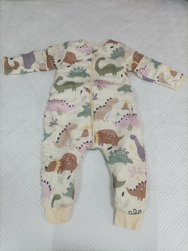 有库房味睡袋成长睡袋防踢被子神器100cm微瑕～G1042（恐龙物语）