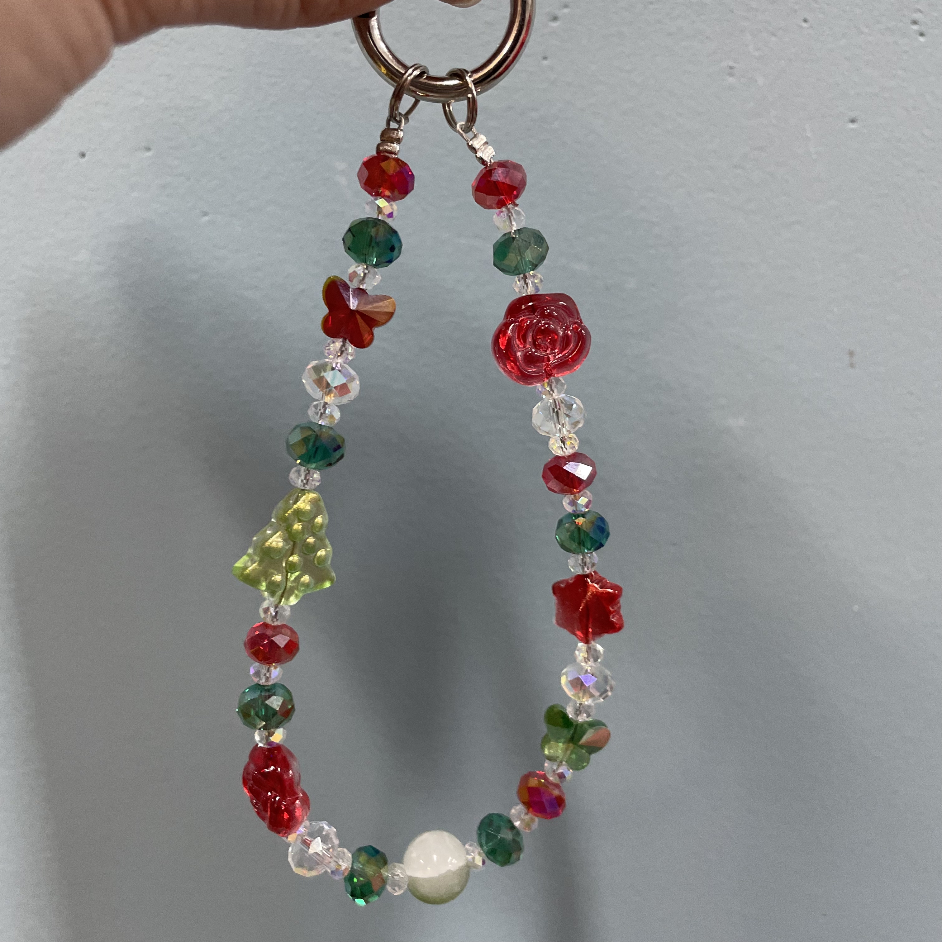 圣诞主题手机链H77