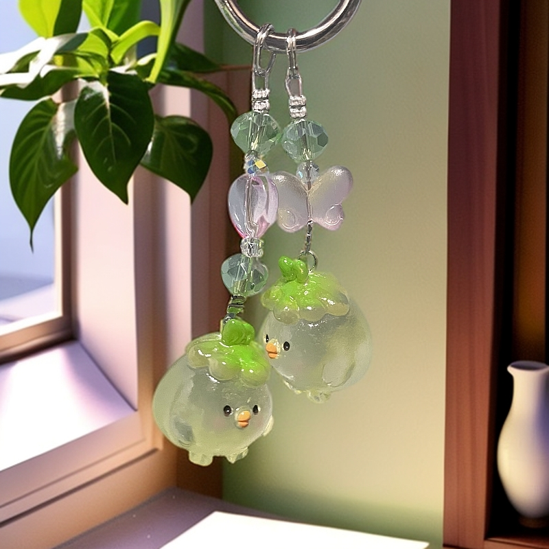 夜光一对小菜鸡手机坠D684