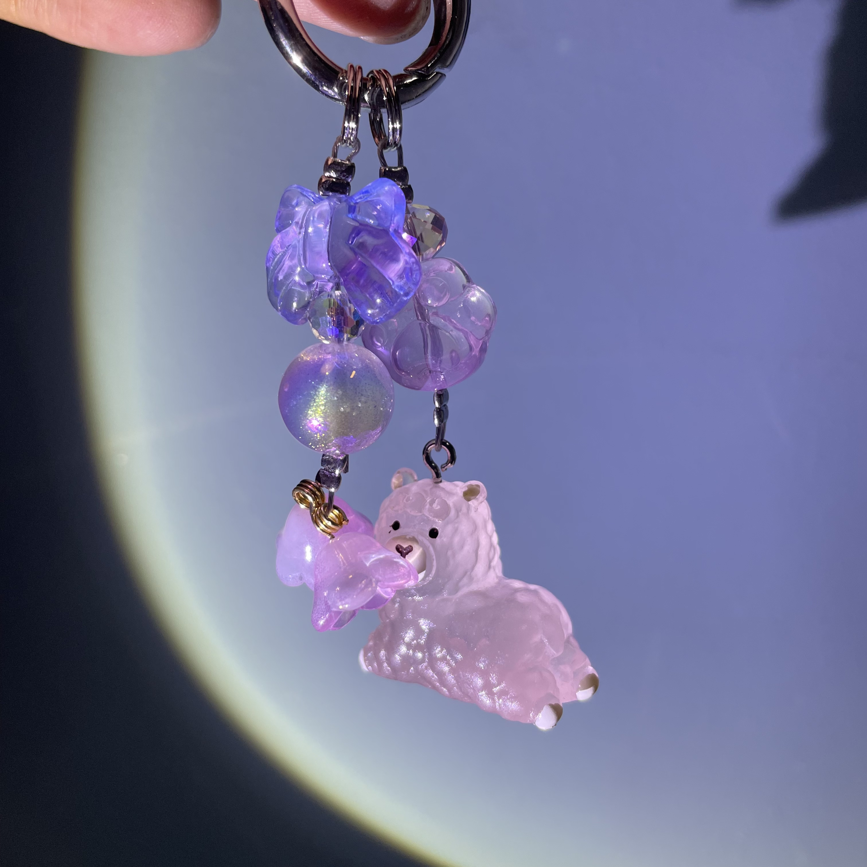 夜光羊驼手机坠D154