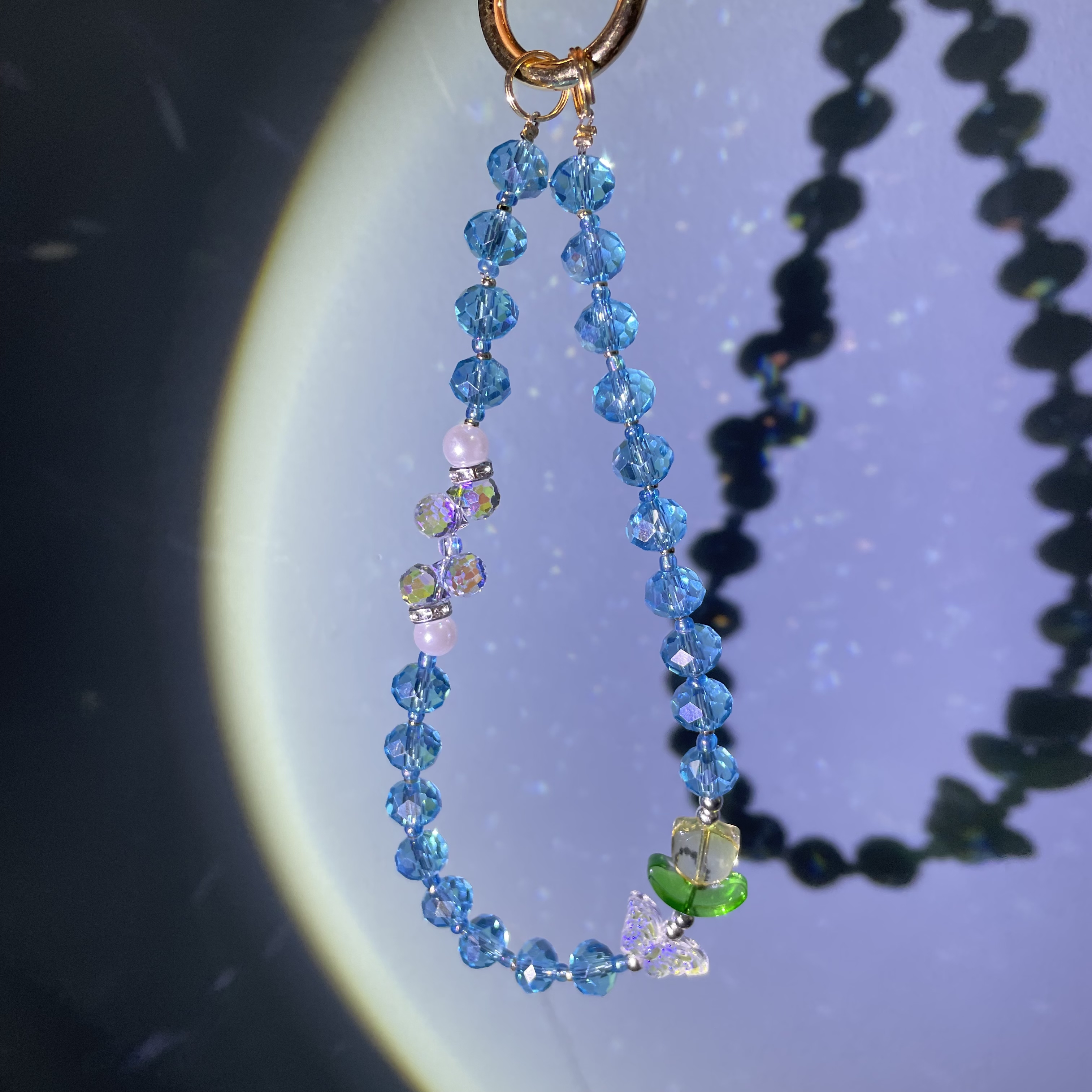 编织原创《春日晴空》手机链C11