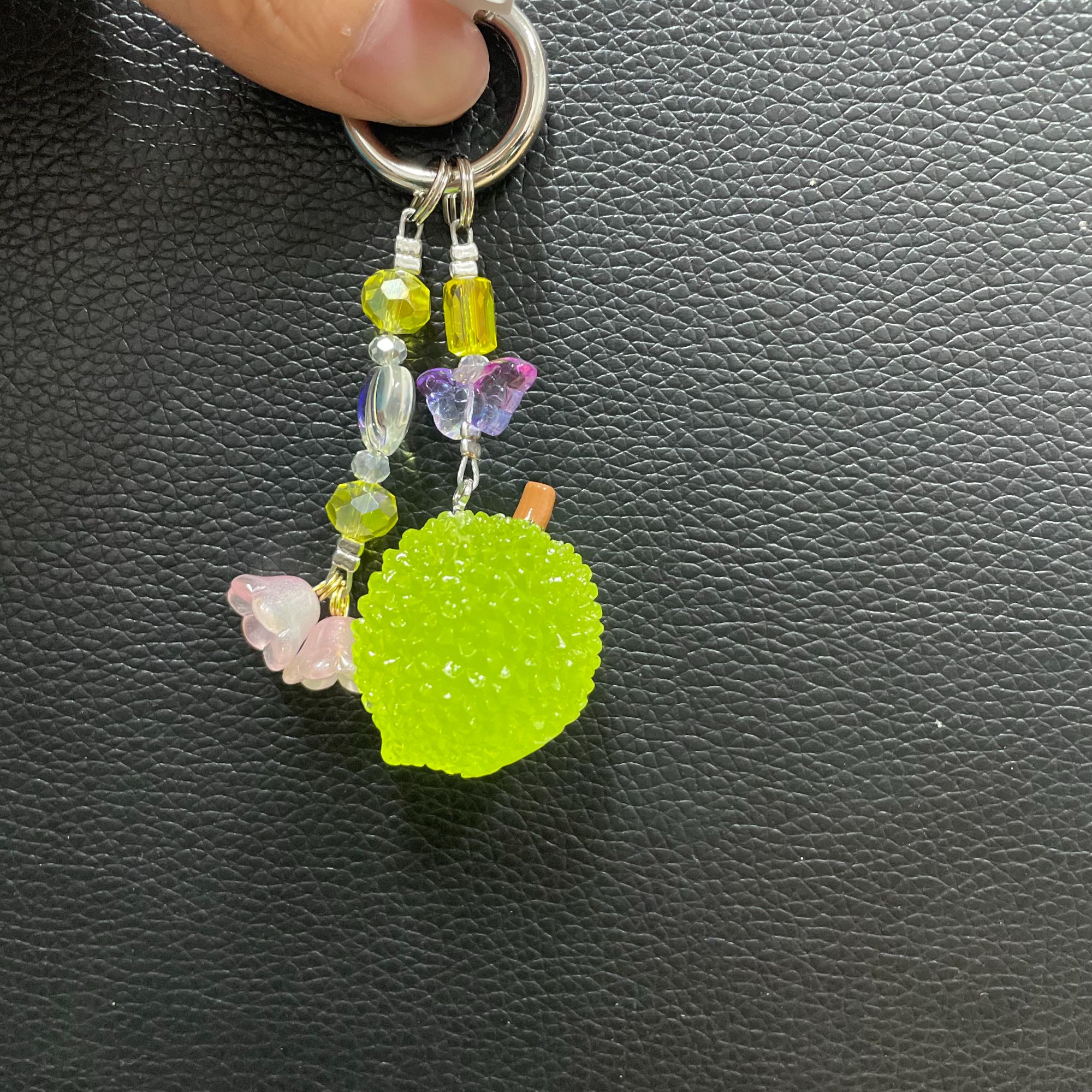 夜光榴莲手机坠D53